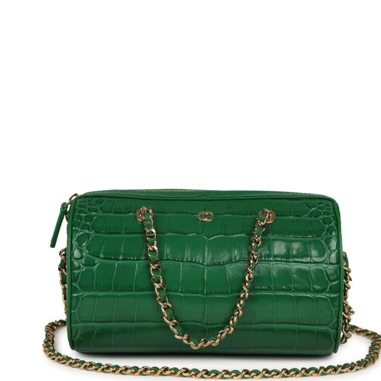 Chanel Mini Timeless Barrel Bag Green Calfskin — Buy Now