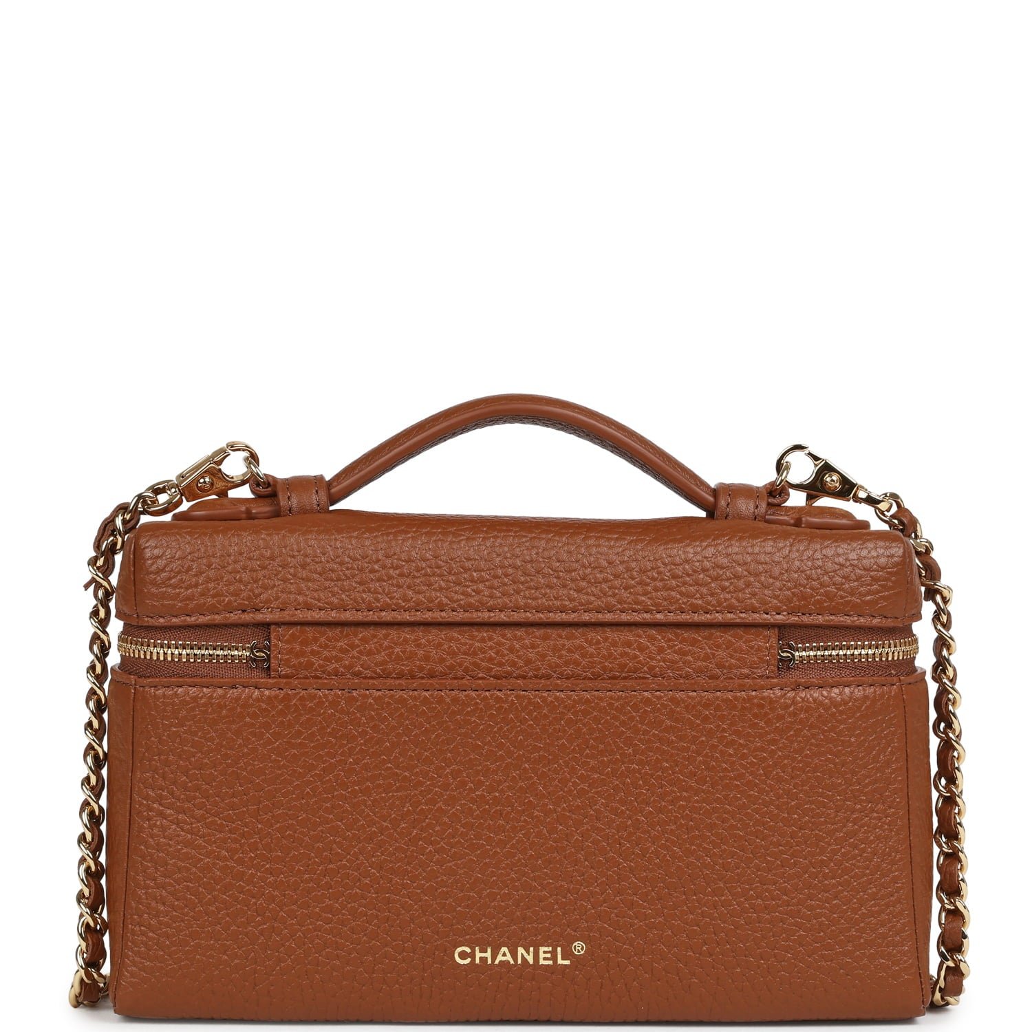 Chanel Vanity Case Camel Calfskin — view 5