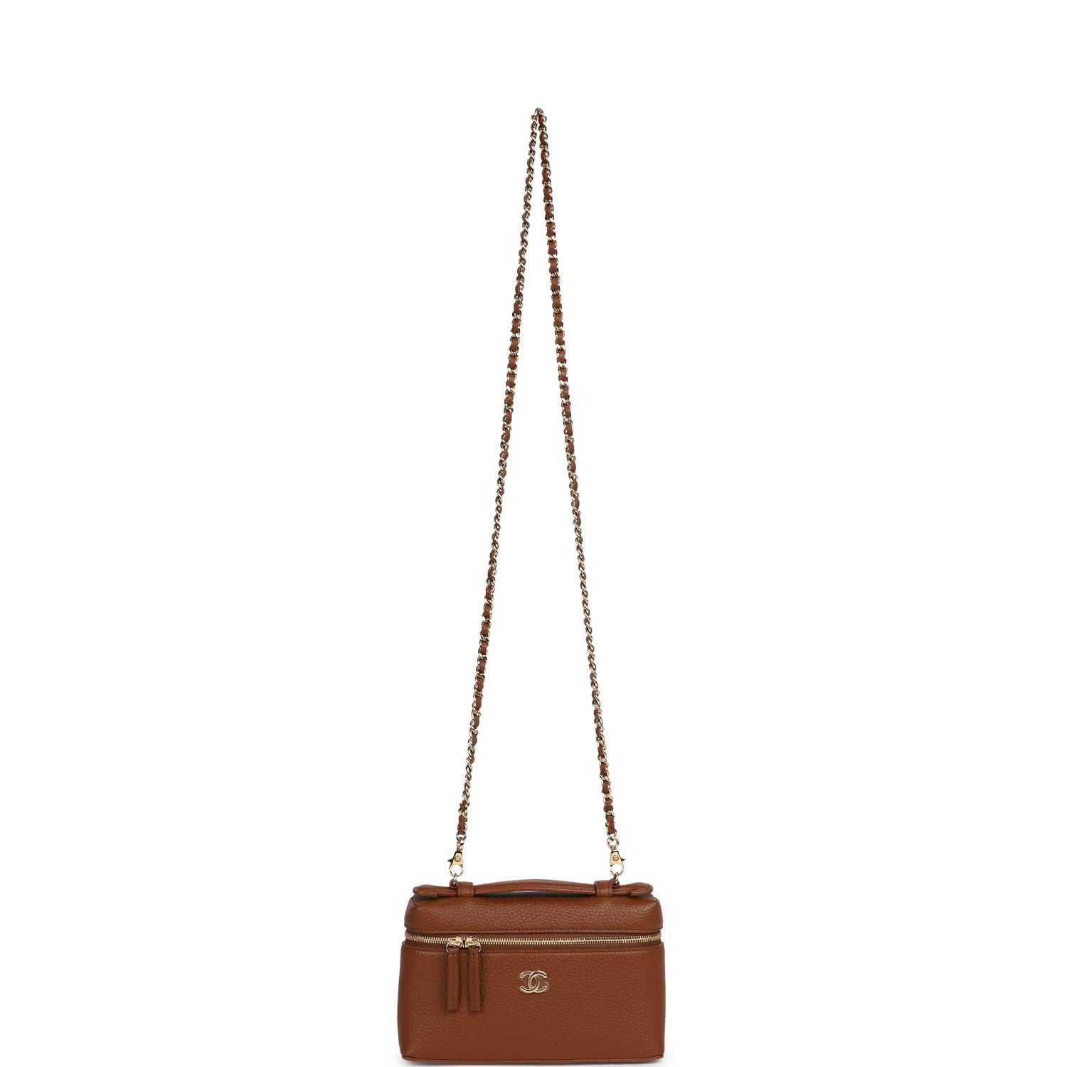Chanel Vanity Case Camel Calfskin — view 7