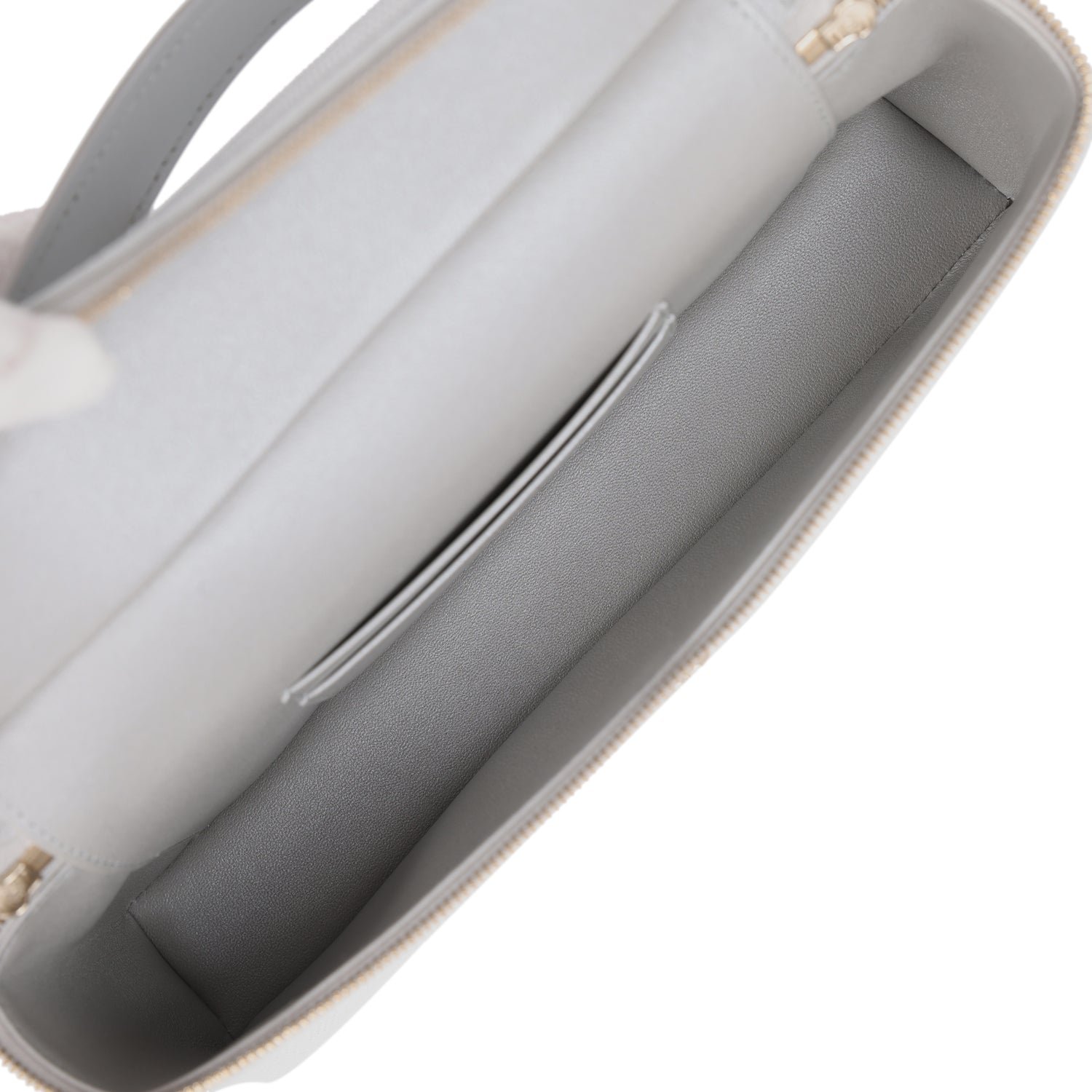 Chanel Vanity Case Silver Calfskin — view 8