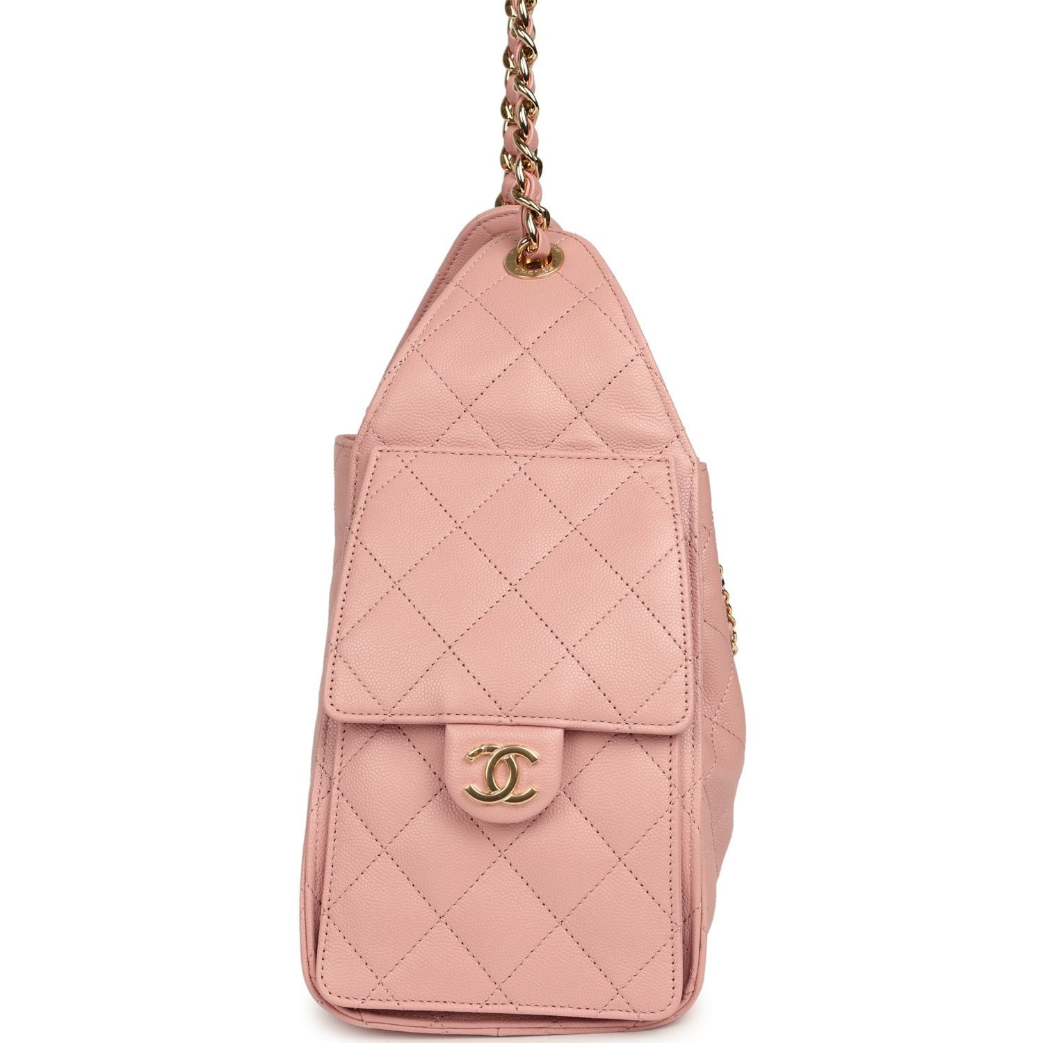 Chanel Small Hobo Light Pink Caviar — view 4
