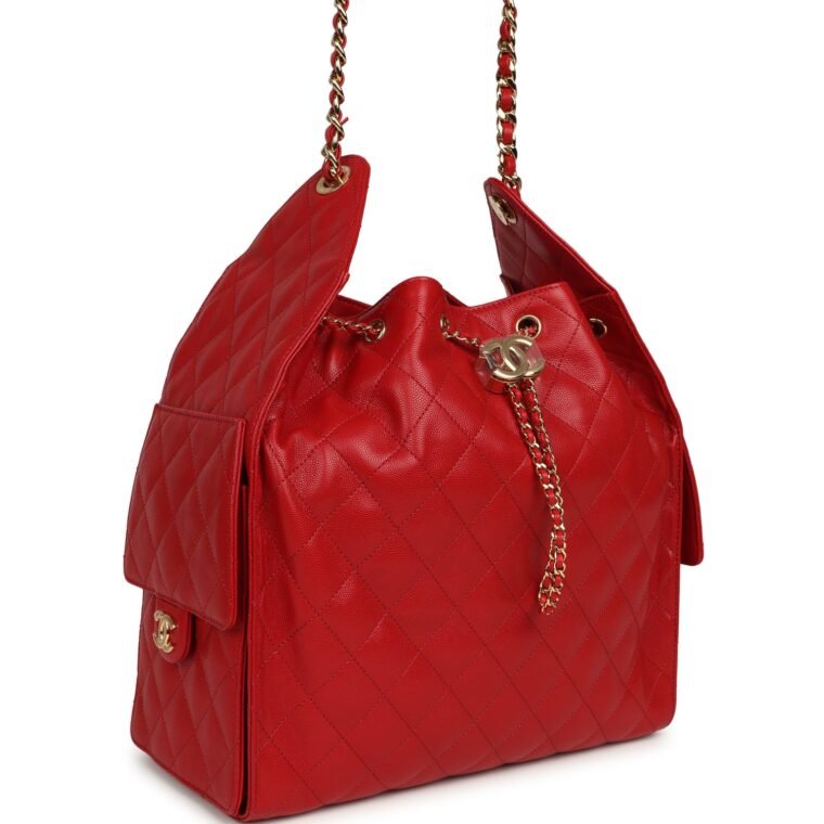 Chanel Medium Hobo Red Caviar — Buy Now — alternate view