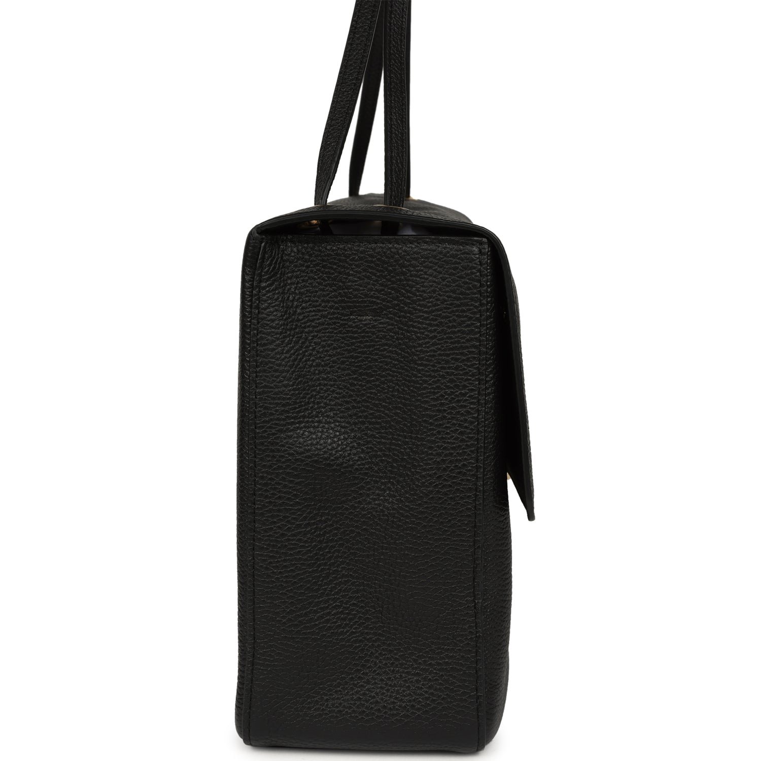 Chanel Large Flap Bag Black Calfskin Gold — view 4