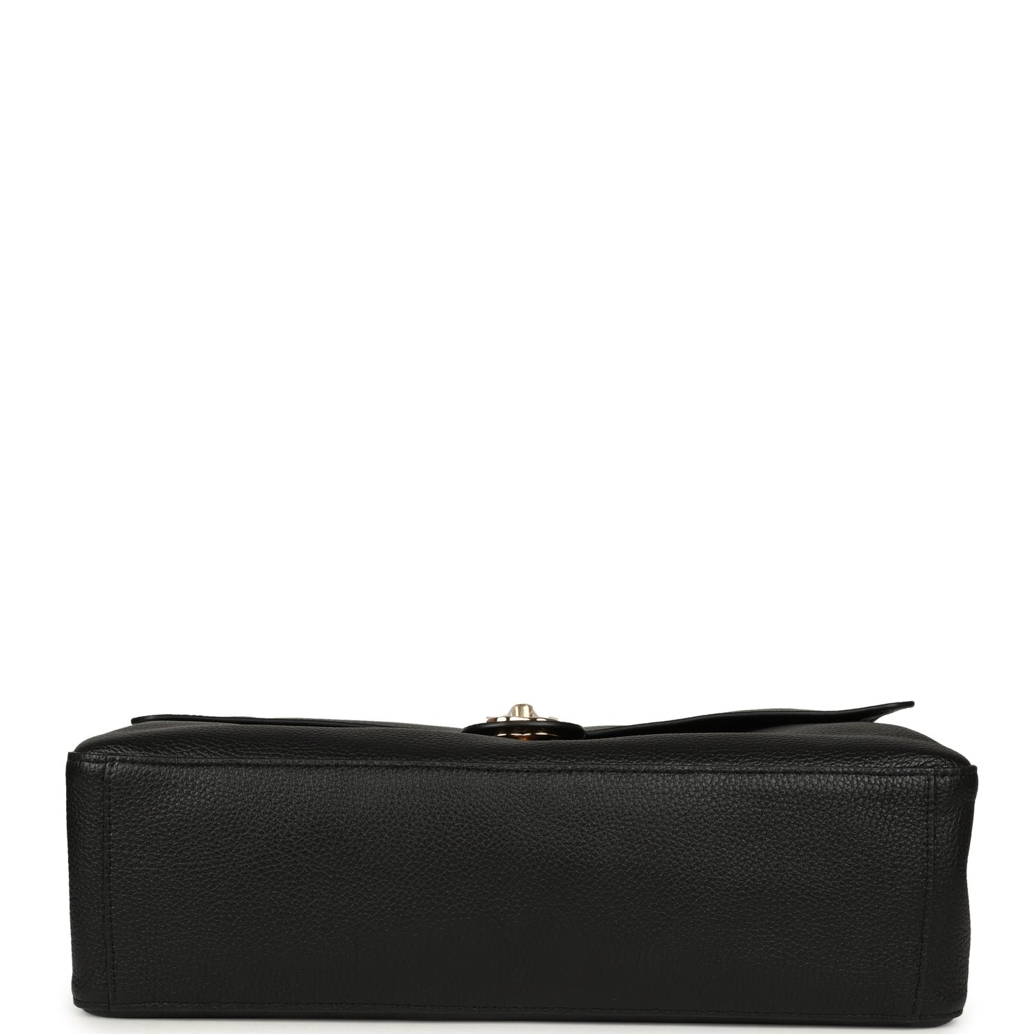 Chanel Large Flap Bag Black Calfskin Gold — view 7