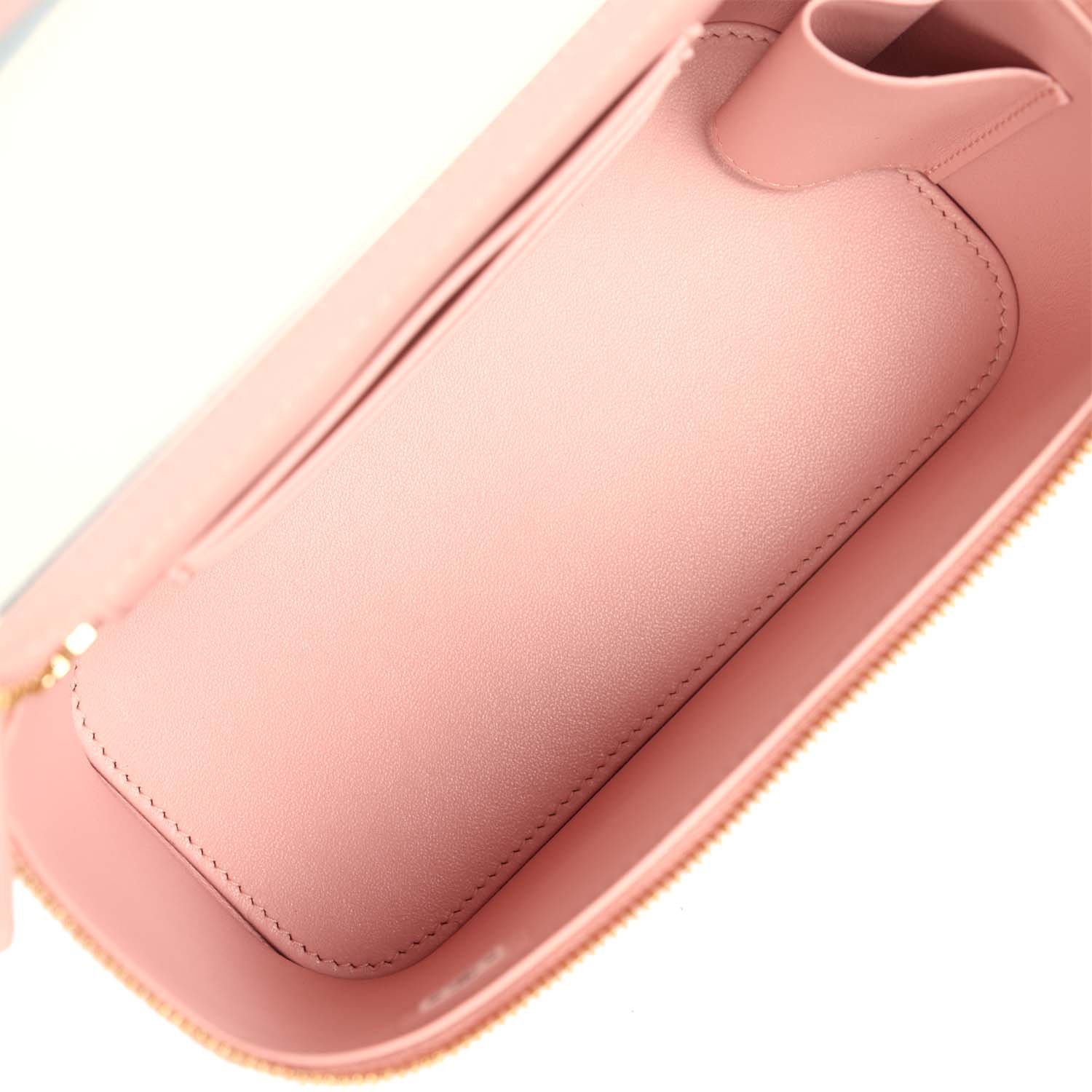 Chanel Small Vanity Case Light Pink Calfskin — view 9