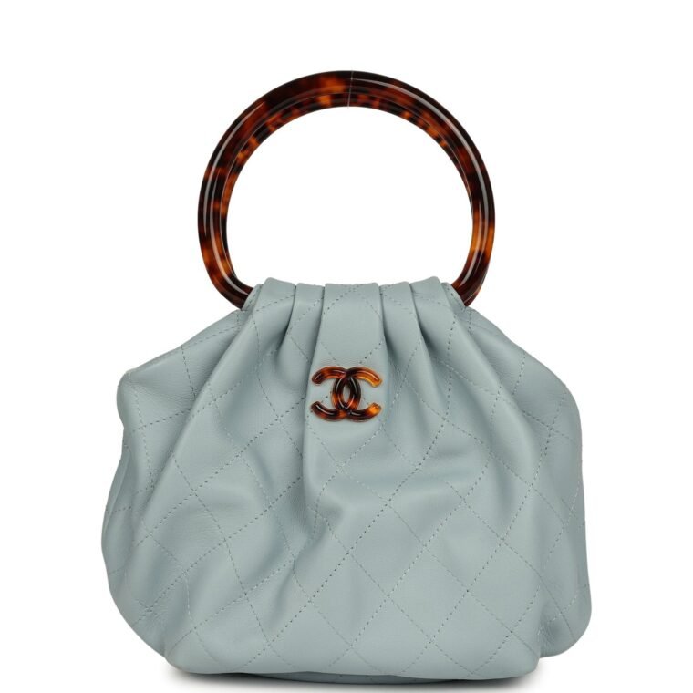 Chanel Small Pouch Light Blue Calfskin — Buy Now
