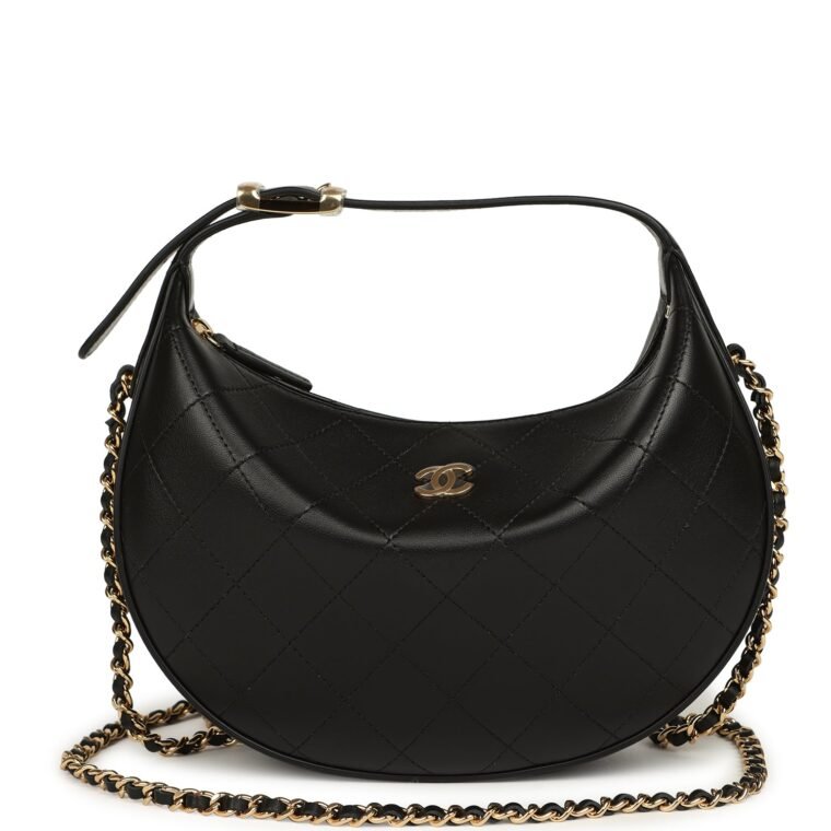 Chanel Top Handle Black Lambskin Gold for Sale