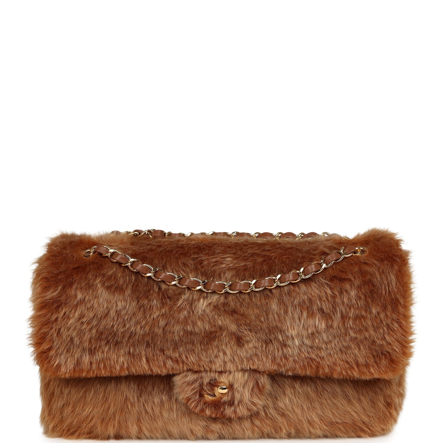 Chanel Small Flap Bag Brown Lambskin