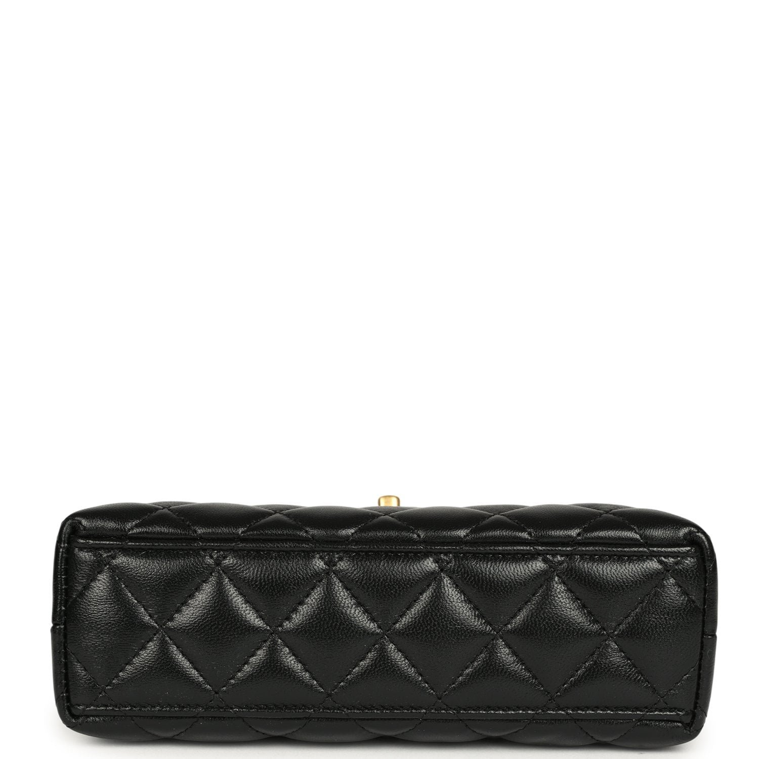Chanel Small Kelly Shopper Black Shiny Lambskin — view 6