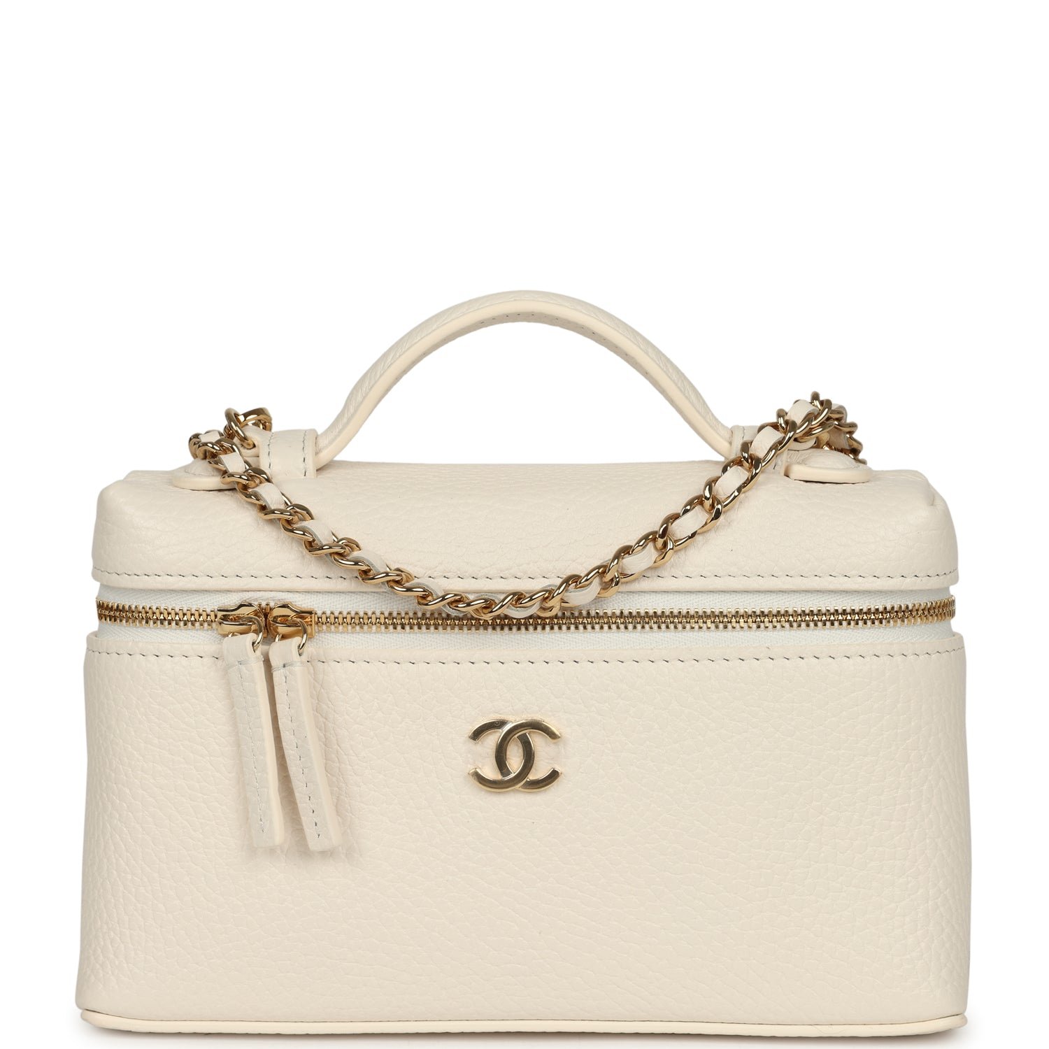 Chanel Vanity Case White Calfskin