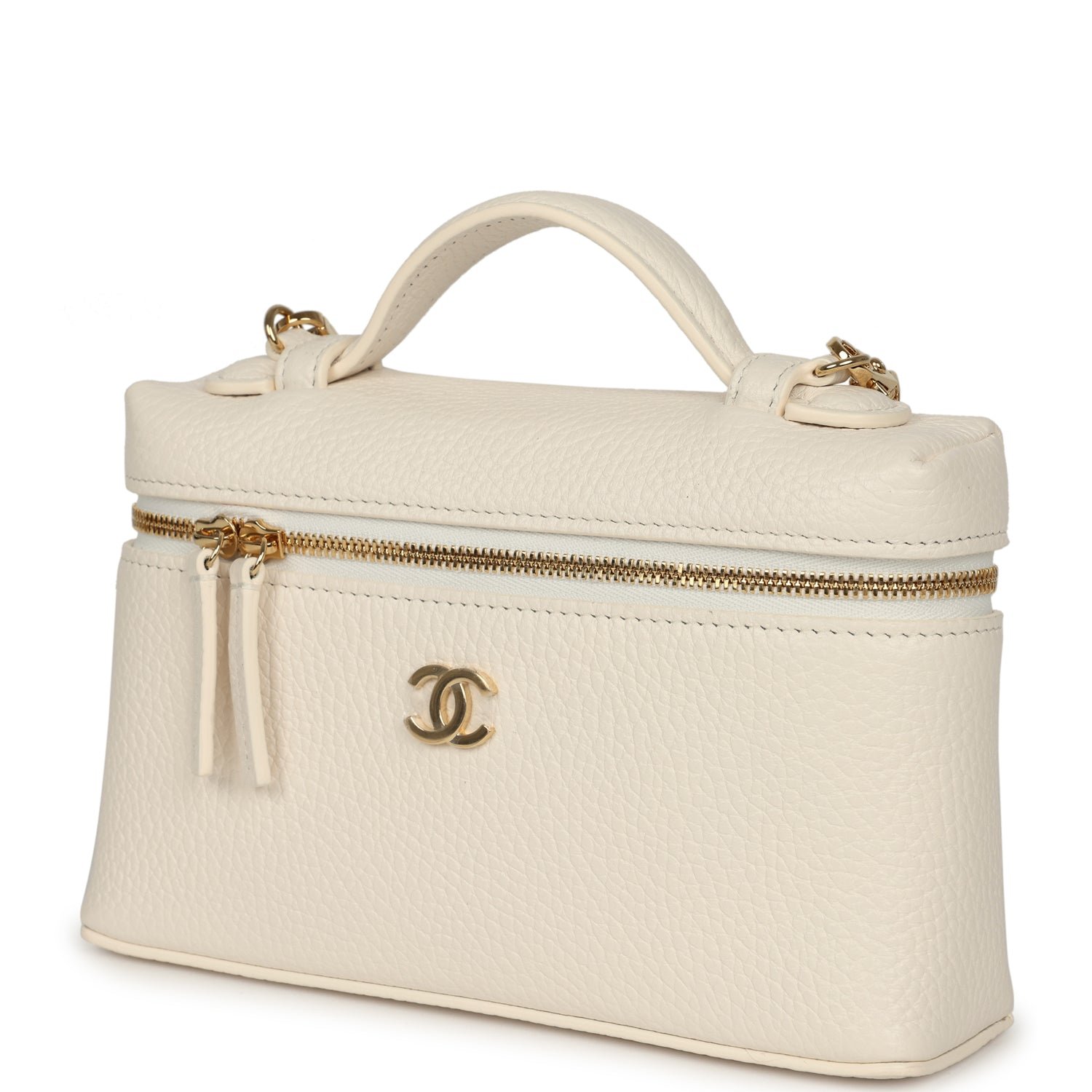 Chanel Vanity Case White Calfskin — view 3