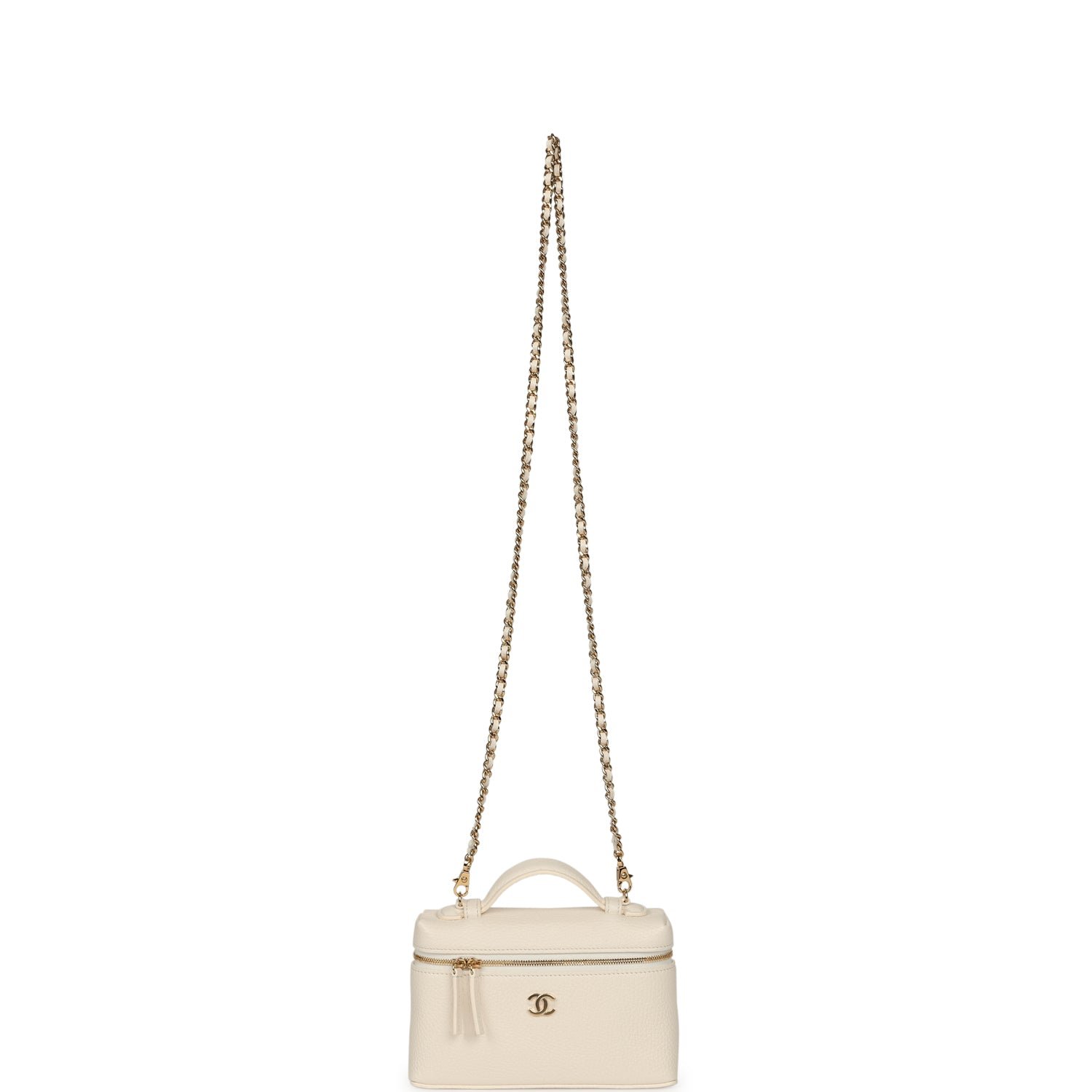 Chanel Vanity Case White Calfskin — view 8