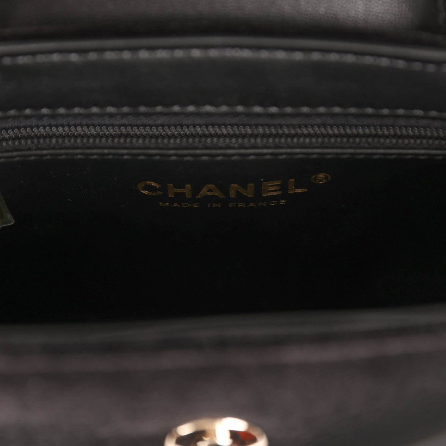 Chanel Small Kelly Shopper Black Velvet — view 8