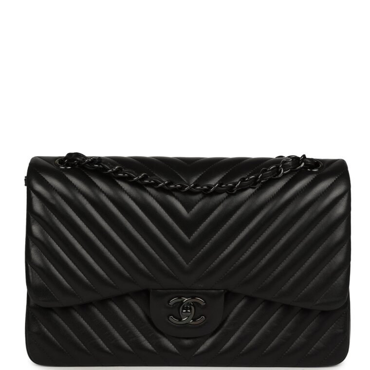 Pre-Owned Chanel Jumbo Flap Bag So Black Lambskin — Buy Now