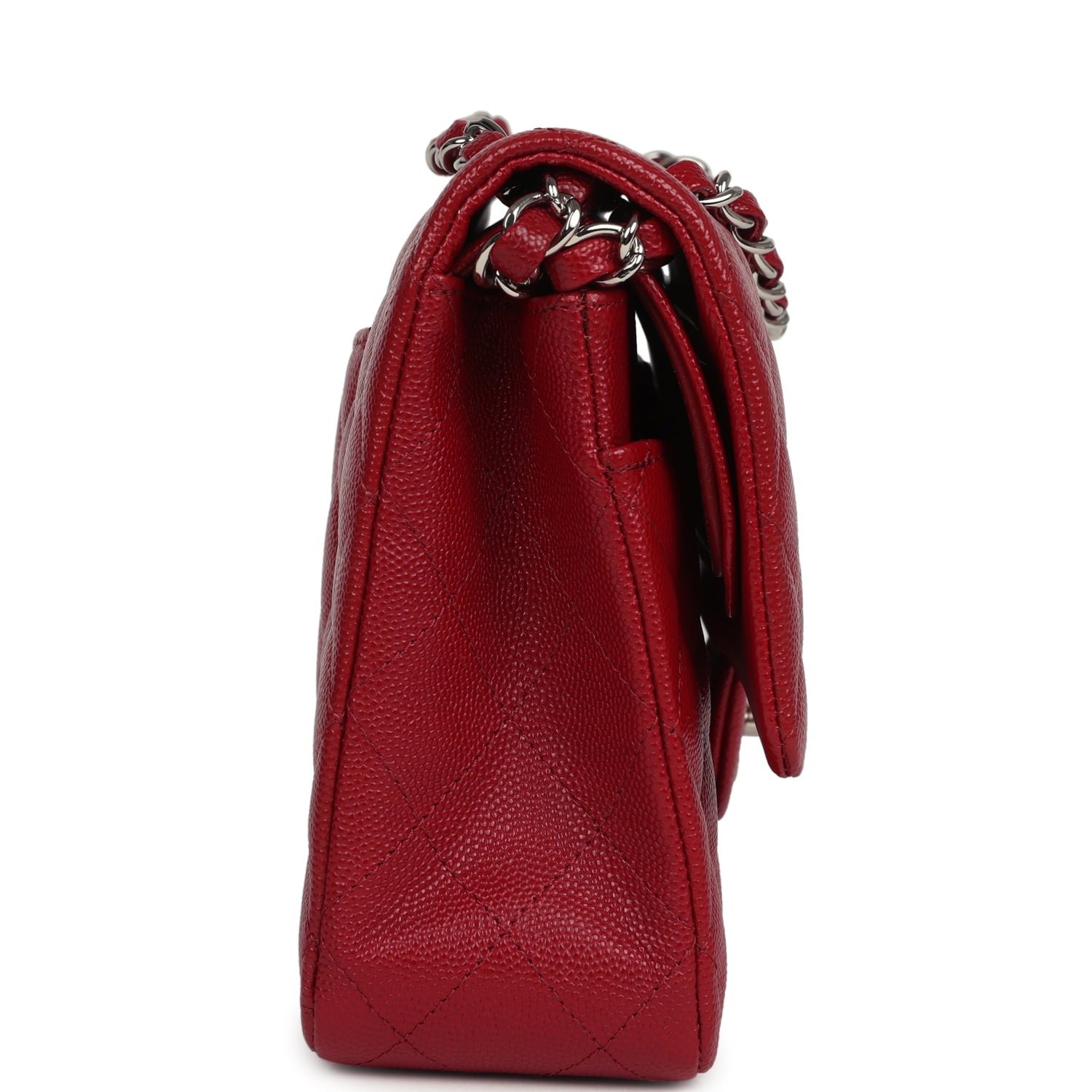 Chanel Medium Classic Double Flap Red Caviar — view 4