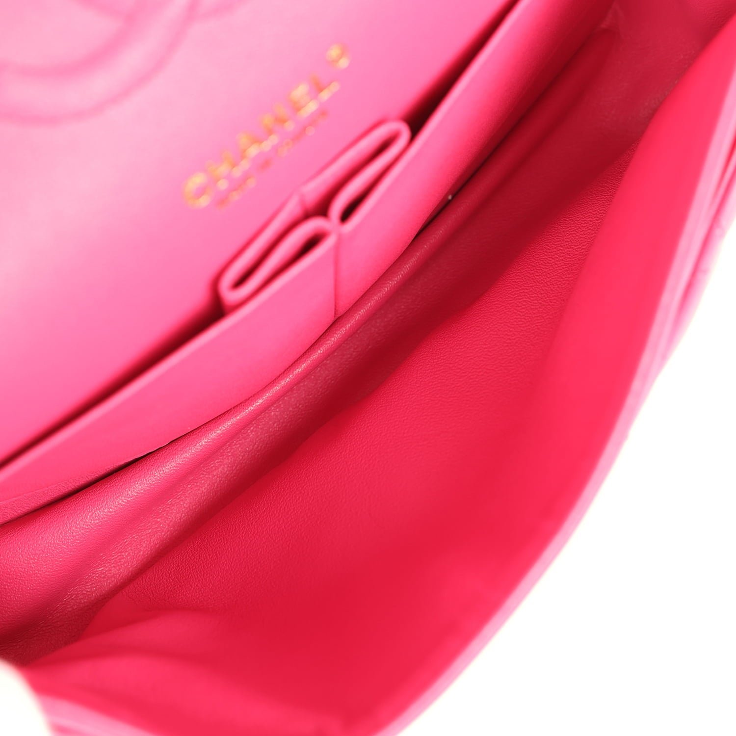 Chanel Medium Classic Double Flap Pink Lambskin — view 9