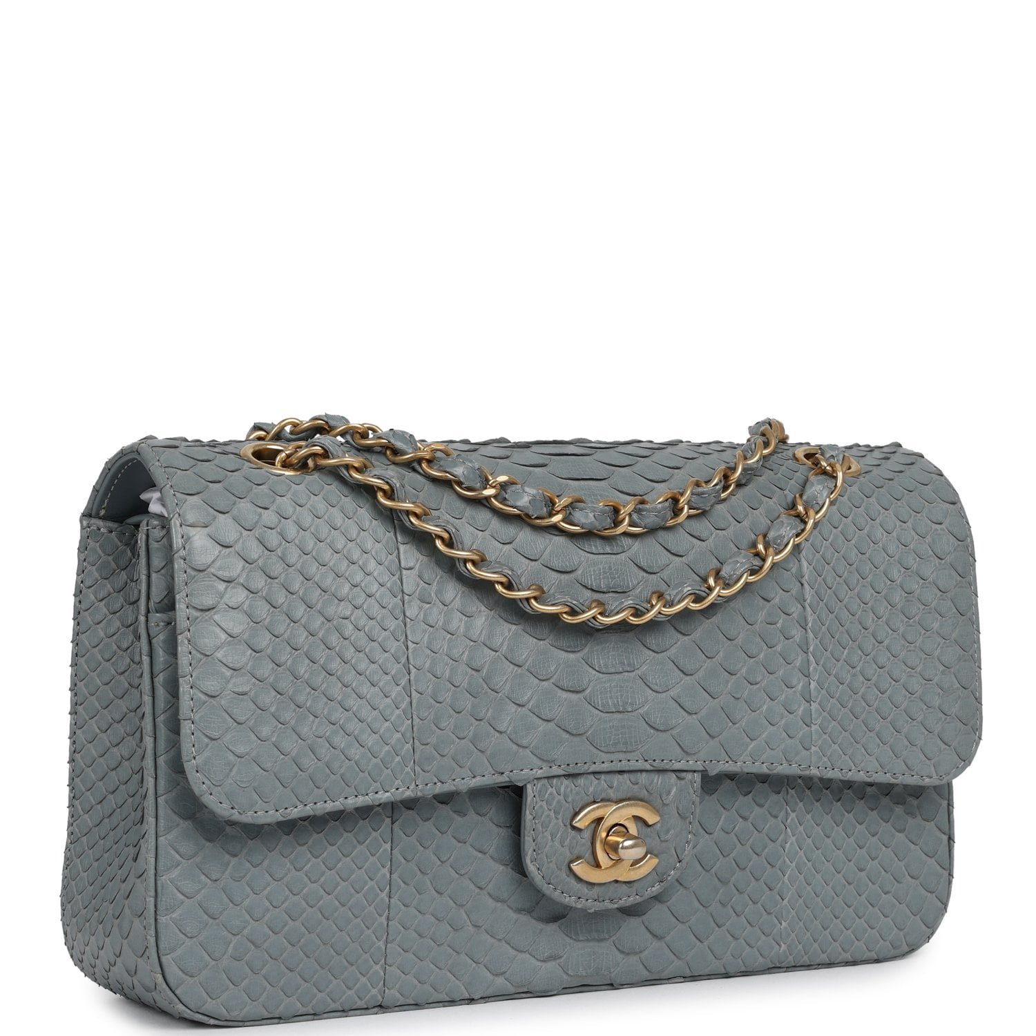 Pre-Owned Chanel Medium Classic Double Flap Grey — view 2