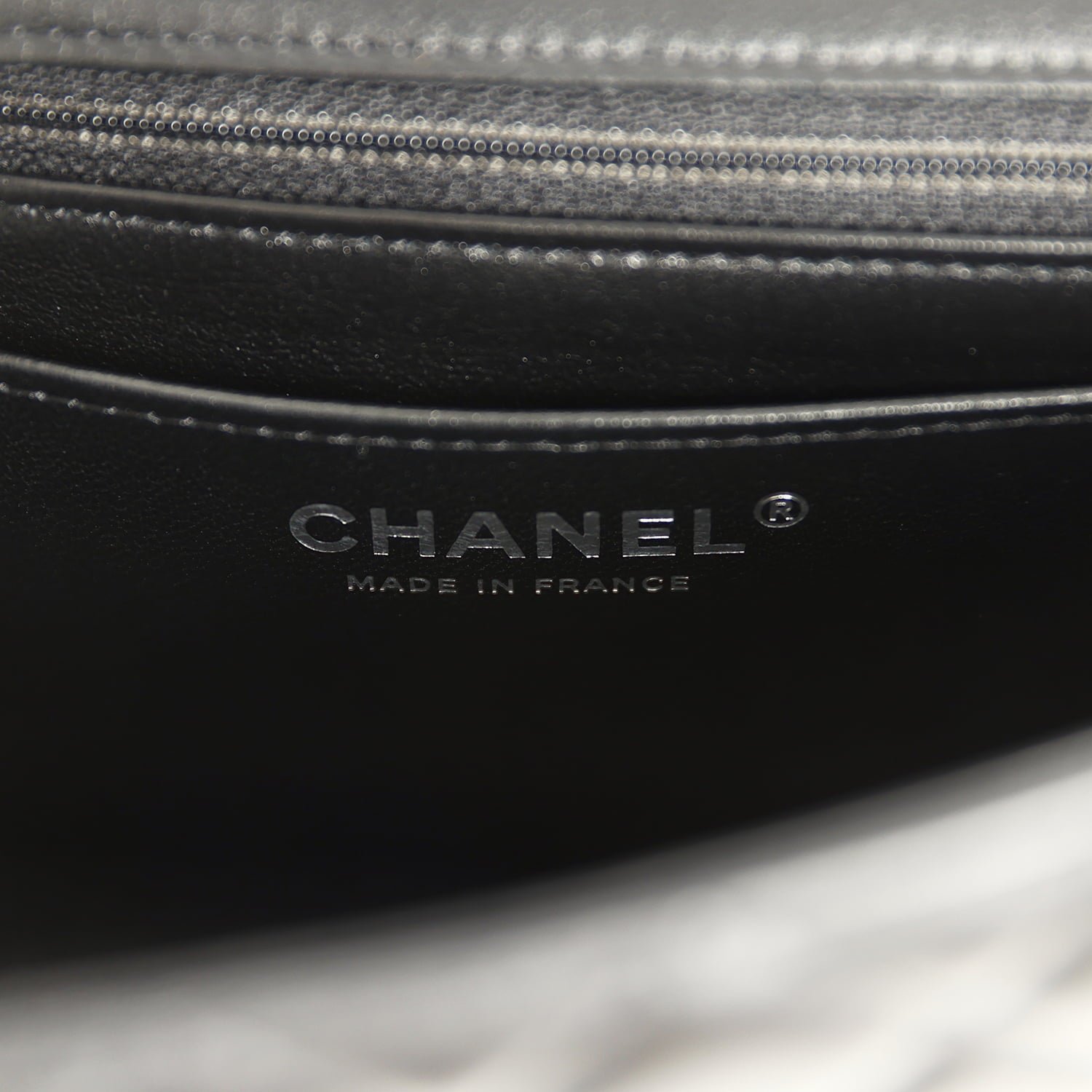 Chanel Mini Flap Bag Black Lambskin Silver — view 9