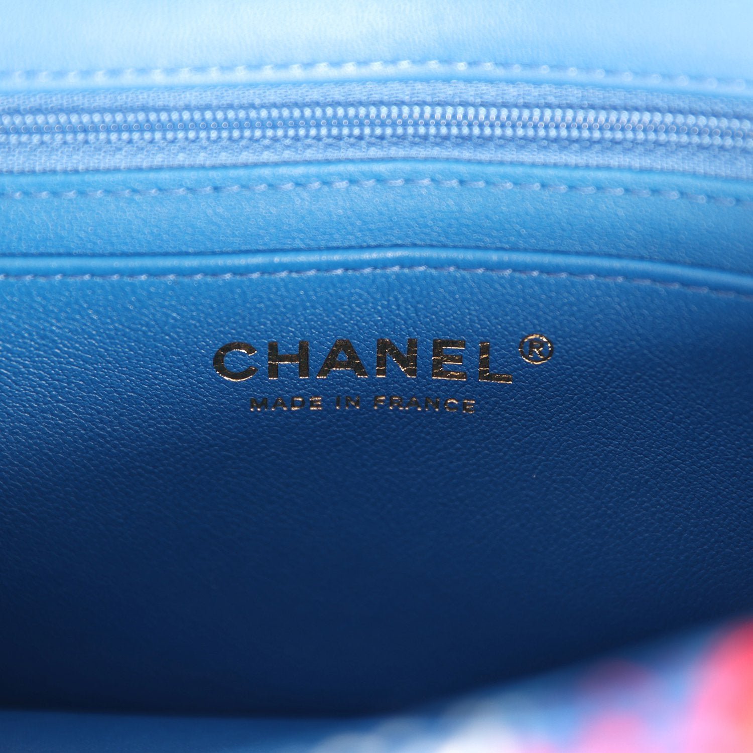 Chanel Mini Flap Bag White Tweed — view 9