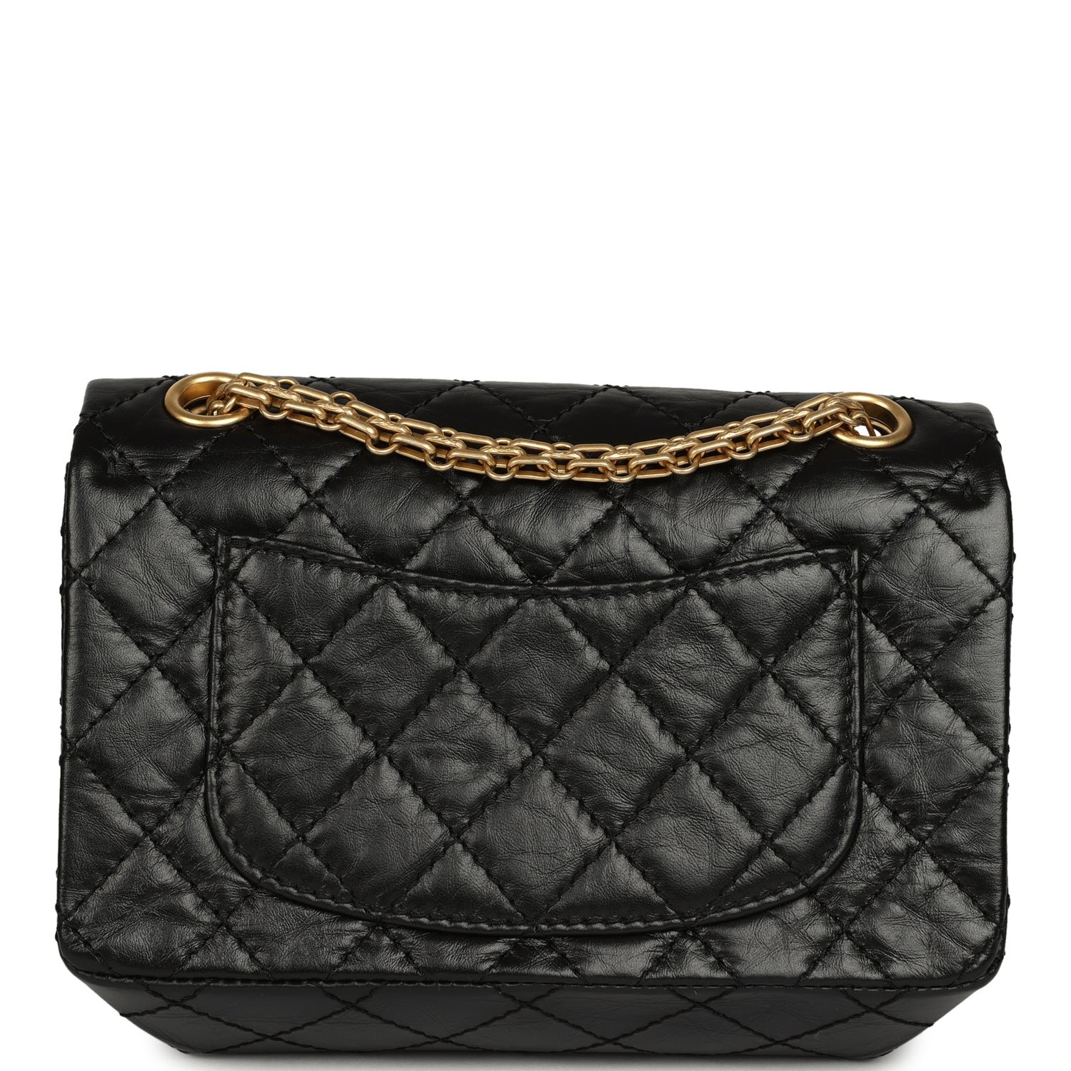 Pre-Owned Chanel Mini Flap Bag Black Calfskin — view 5