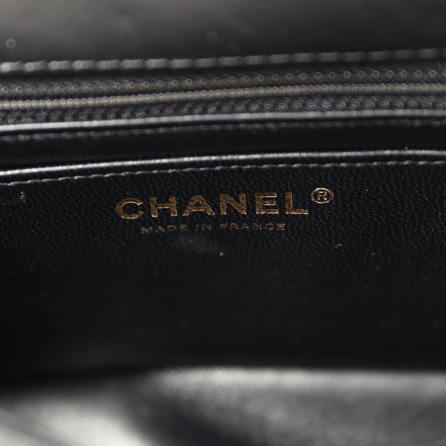 Pre-Owned Chanel Mini Flap Bag Black Calfskin — view 9