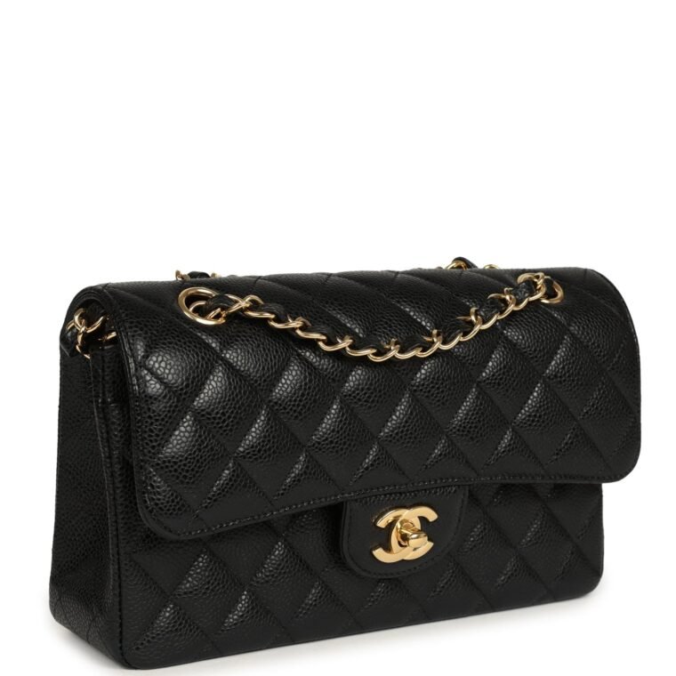 Chanel Small Classic Double Flap Black Caviar for Sale — alternate view