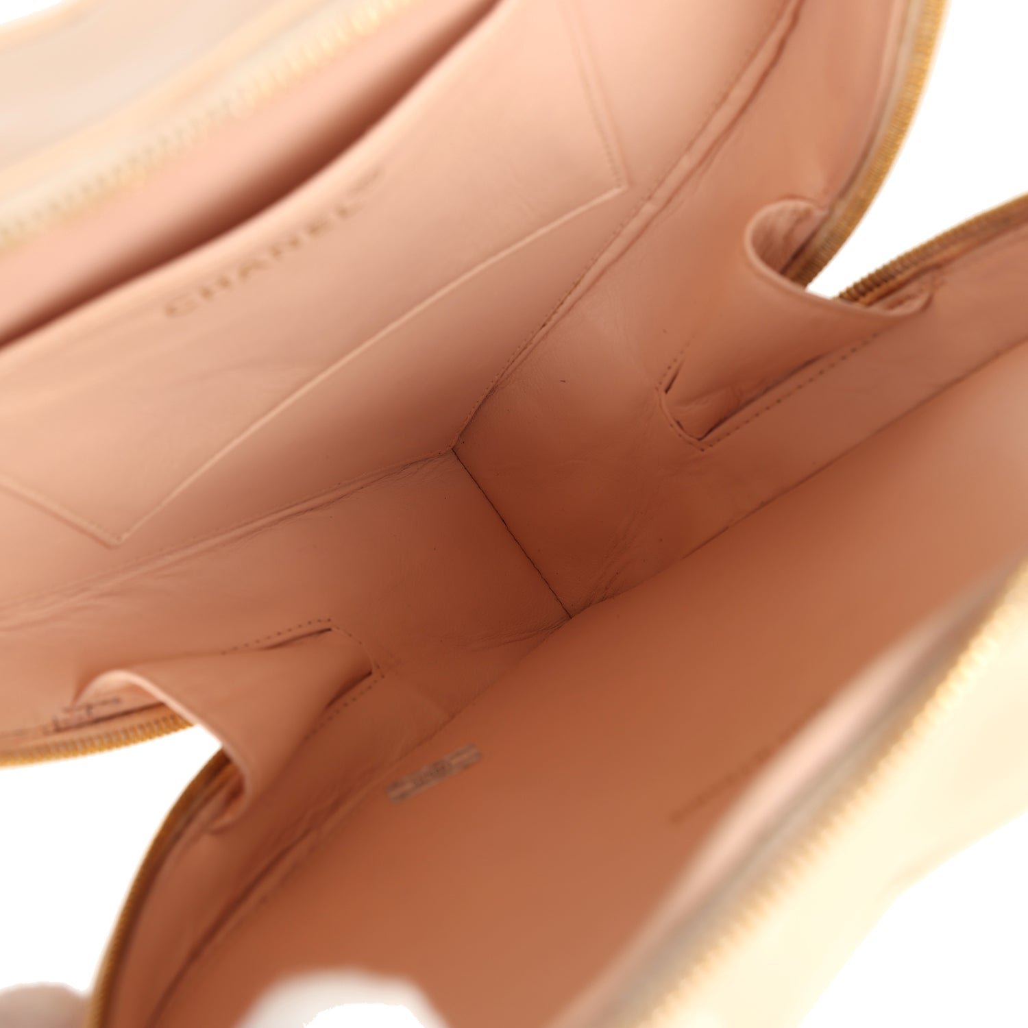 Vintage Chanel Vanity Beige Patent — view 8