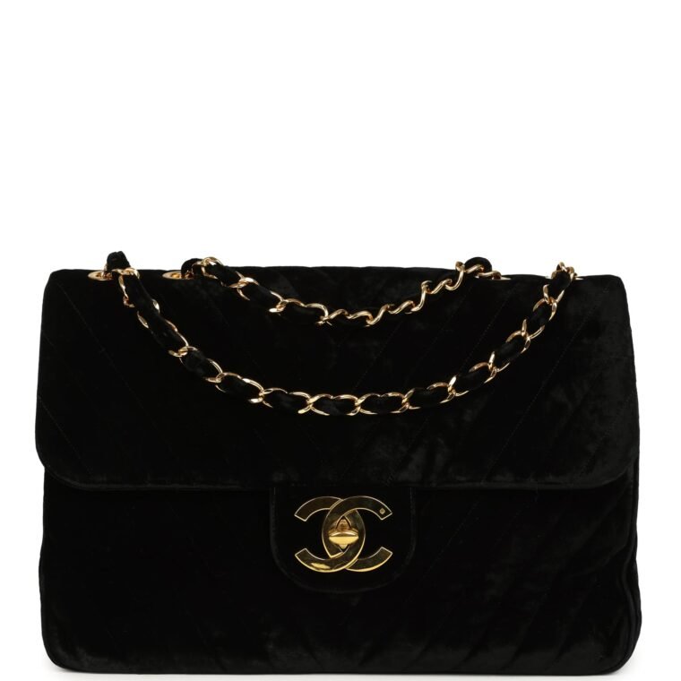 Vintage Chanel Flap Bag Black Velvet for Sale