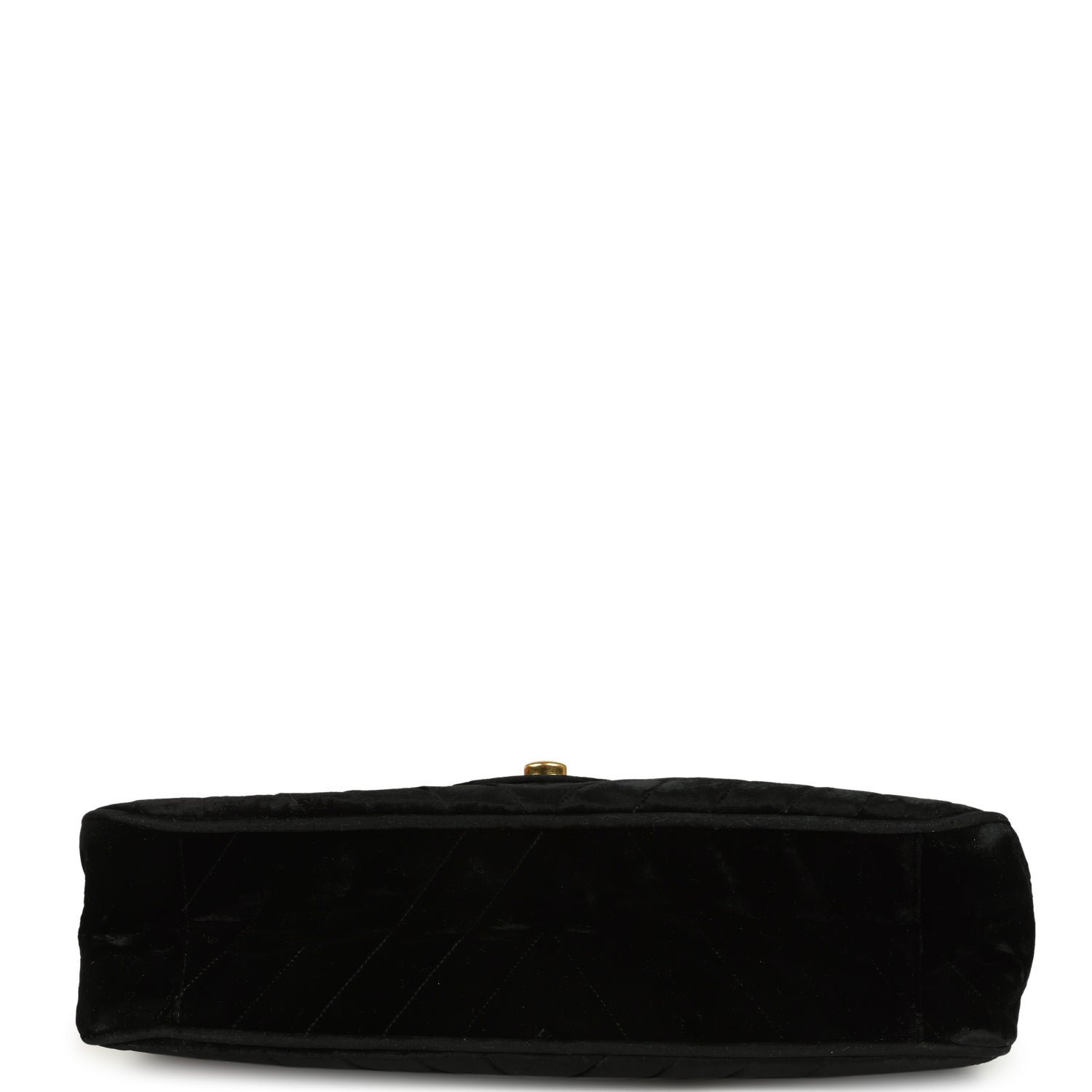 Vintage Chanel Flap Bag Black Velvet — view 6