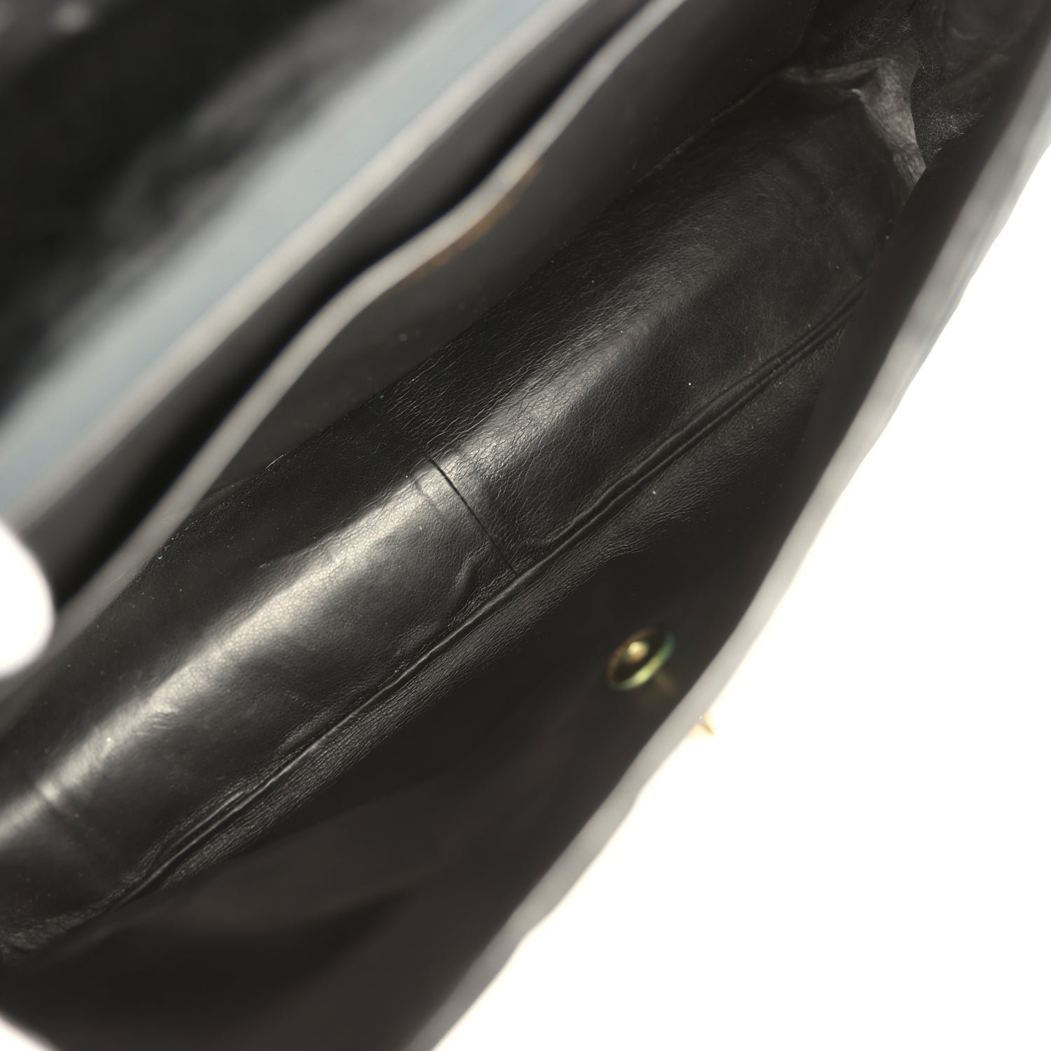 Vintage Chanel Flap Bag Black Velvet — view 8