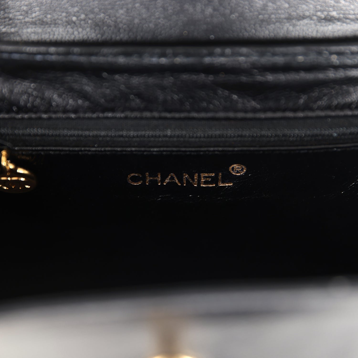 Vintage Chanel Large Kelly Black Caviar — view 8