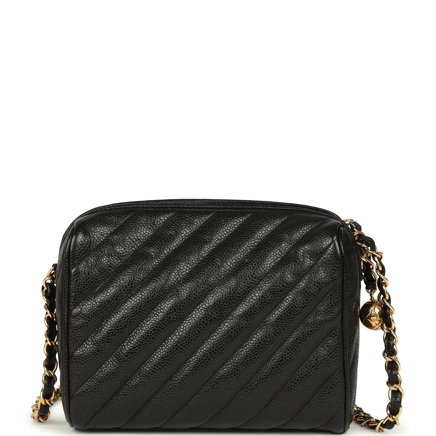 Vintage Chanel Mini Camera Bag Black Caviar — view 5