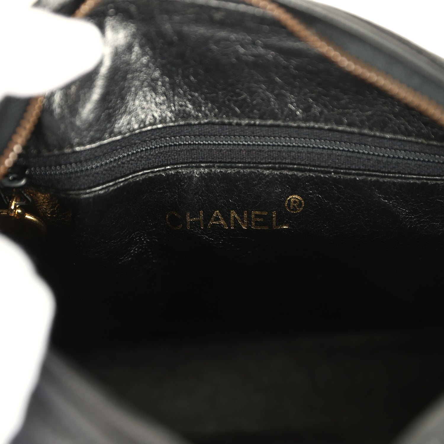 Vintage Chanel Mini Camera Bag Black Caviar — view 9