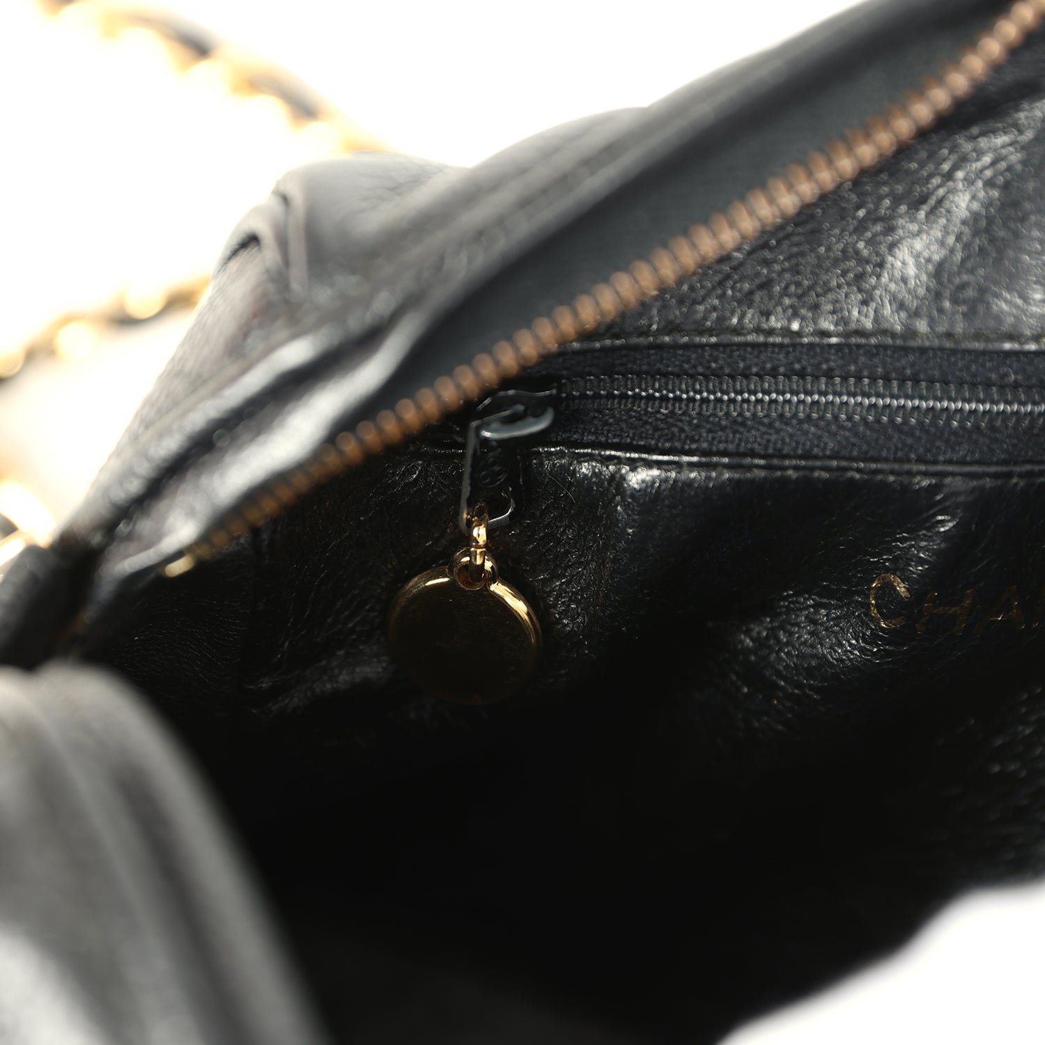 Vintage Chanel Mini Camera Bag Black Caviar — view 10