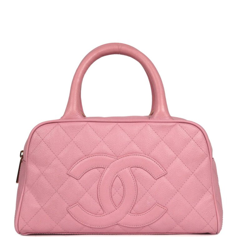 Vintage Chanel Small Bowling Bag Pink Caviar — Buy Now