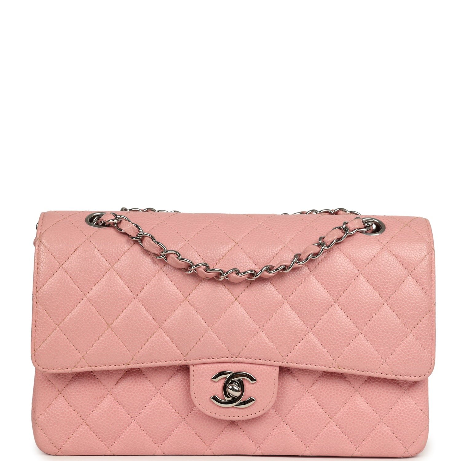 Vintage Chanel Medium Classic Double Flap Pink