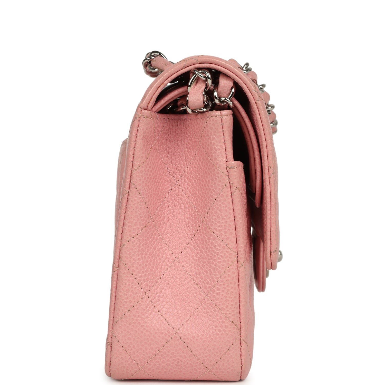 Vintage Chanel Medium Classic Double Flap Pink — view 4