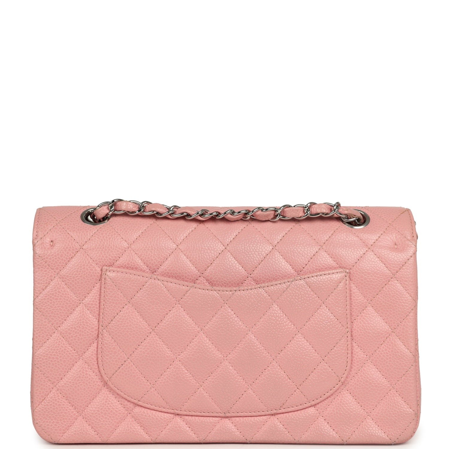 Vintage Chanel Medium Classic Double Flap Pink — view 5