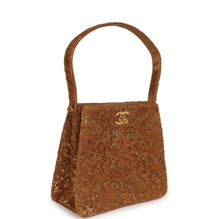 Vintage Chanel Mini Bag Gold Leather for Sale — alternate view