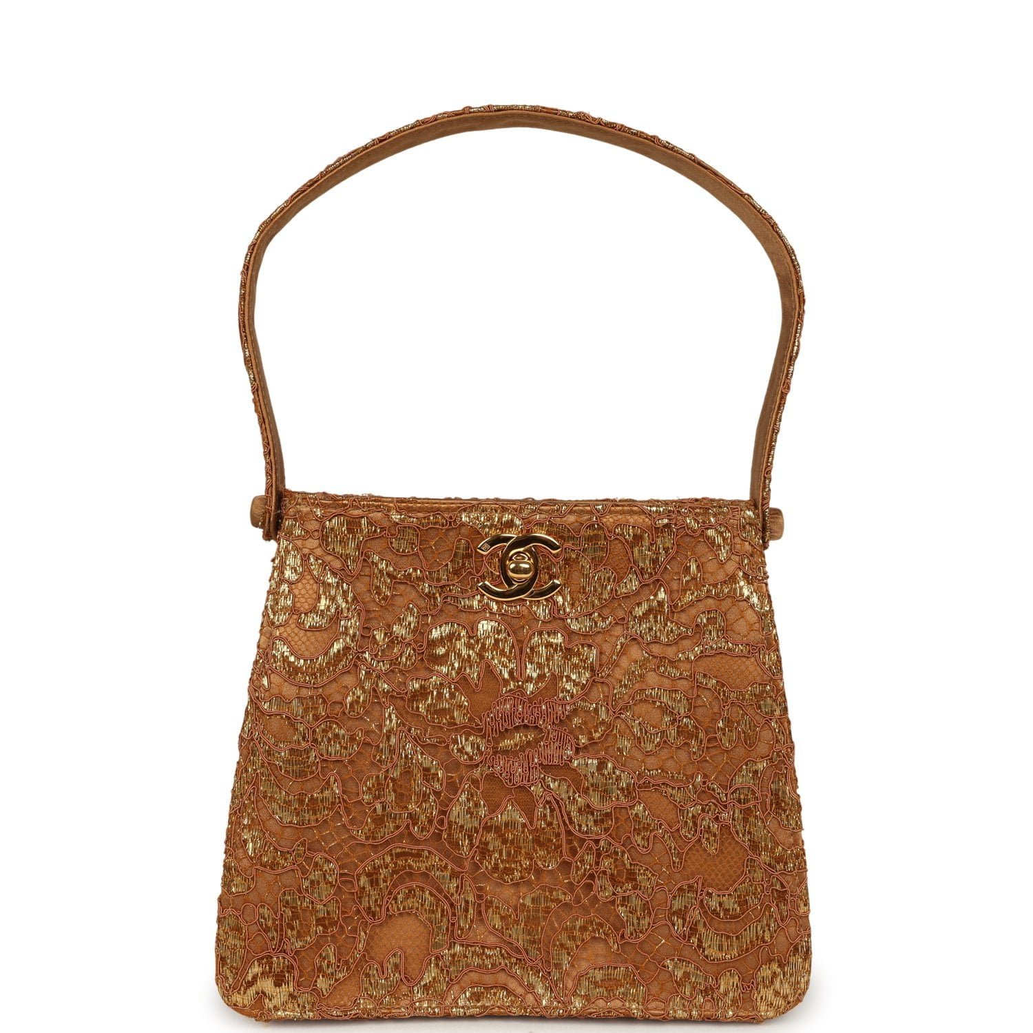 Vintage Chanel Mini Bag Gold Leather — view 5
