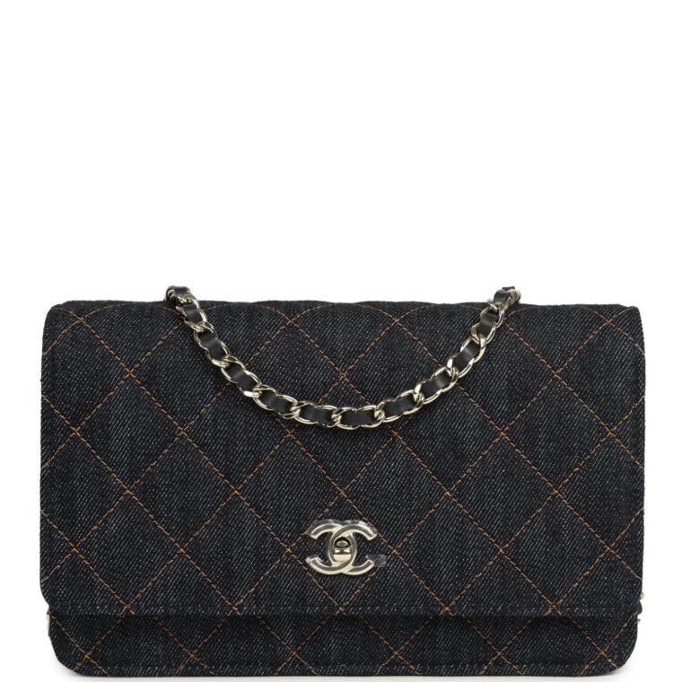 Chanel Wallet on Chain Dark Blue Denim — Buy Now