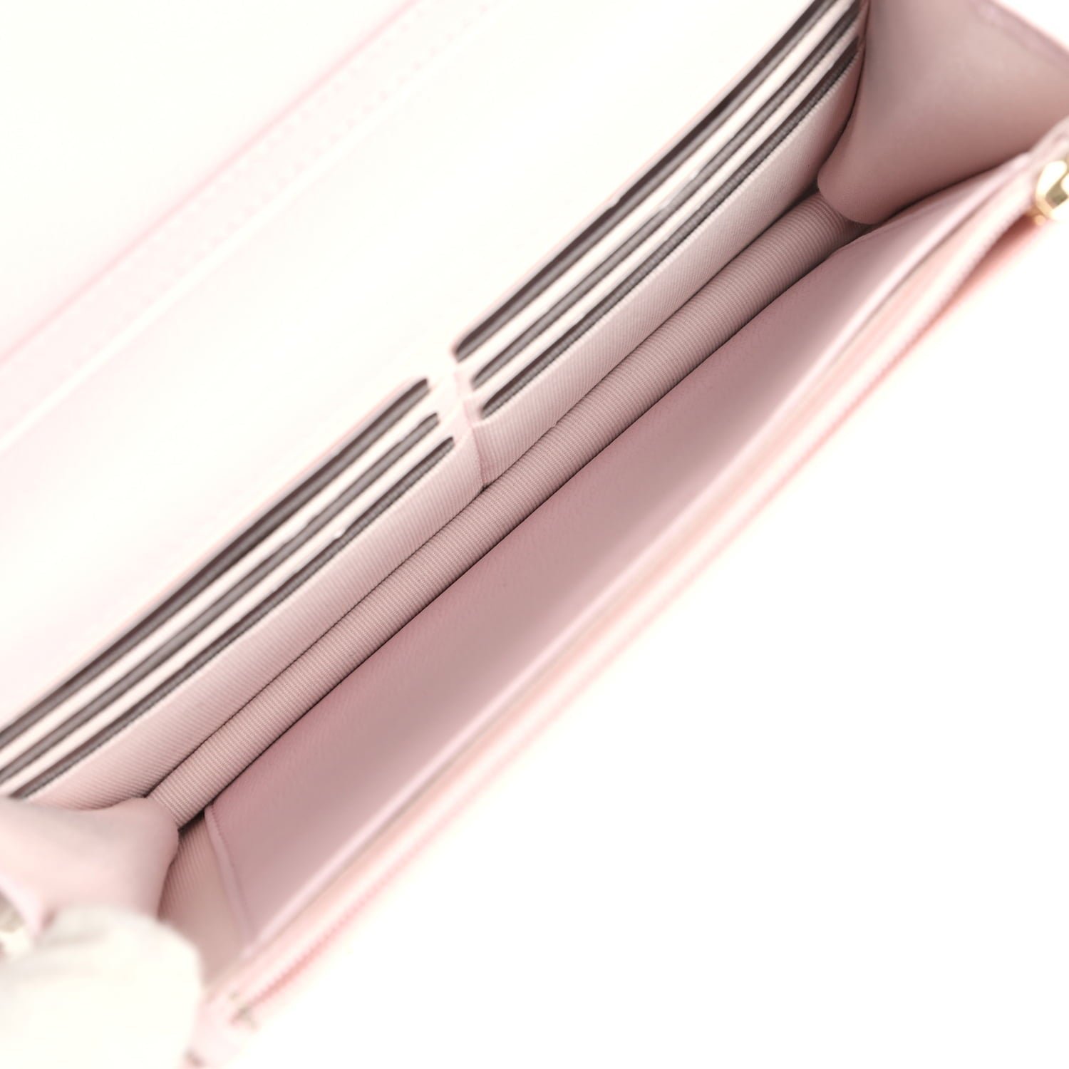 Chanel Wallet on Chain Light Pink Caviar — view 9