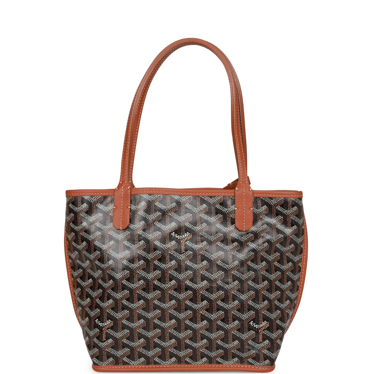 Goyard Anjou Mini Black Goyardine Canvas Palladium
