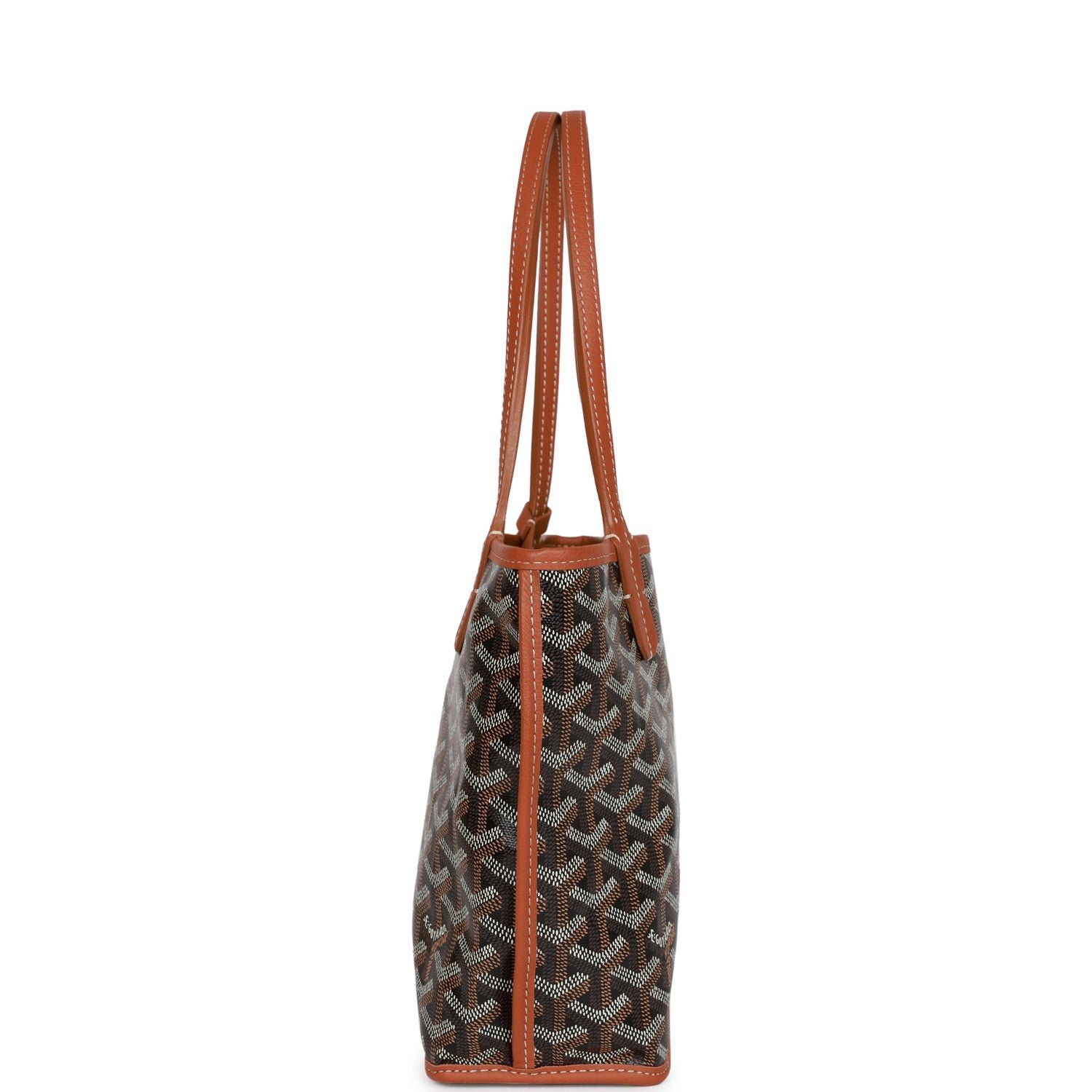 Goyard Anjou Mini Black Goyardine Canvas Palladium — view 4