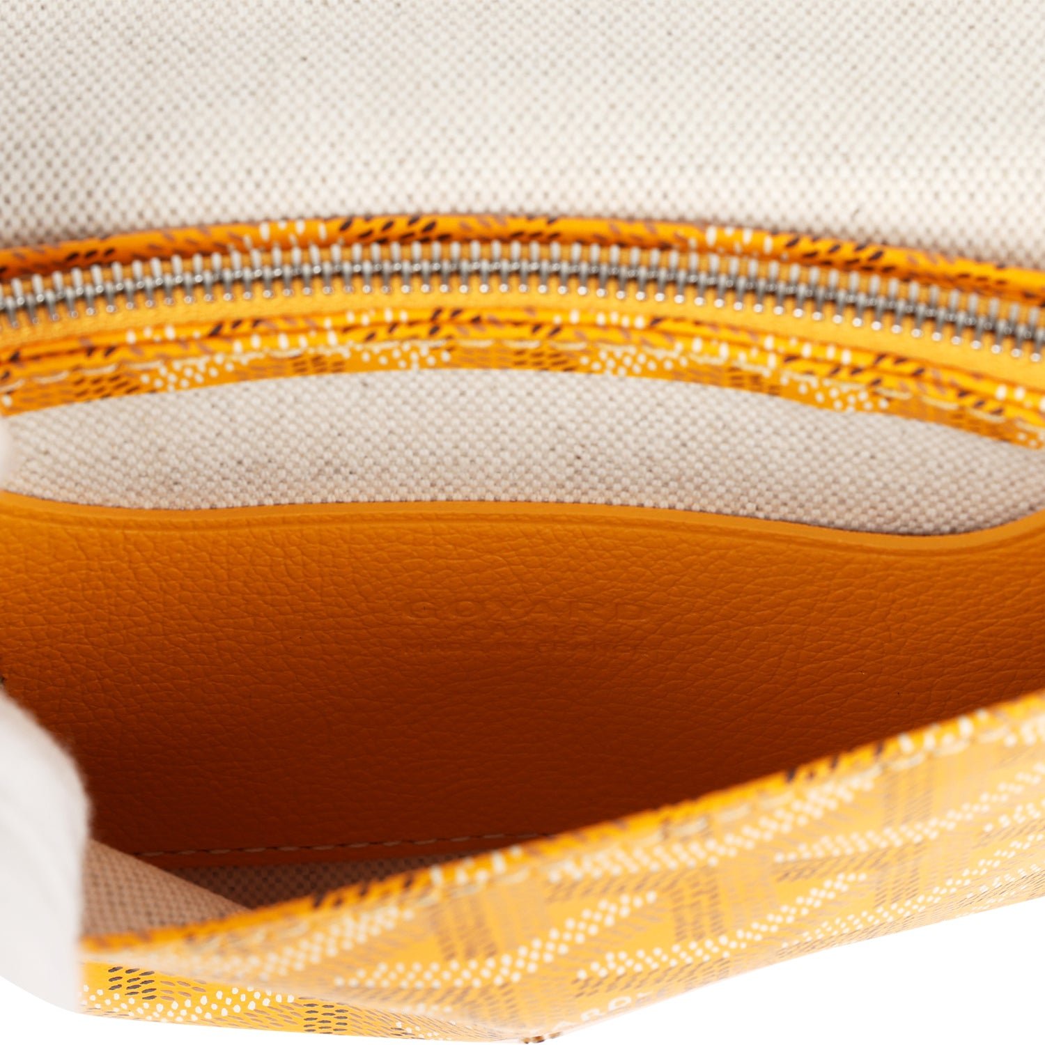 Goyard Plumet Yellow Goyardine Coated Canvas — view 11