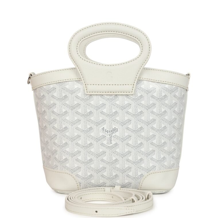 Goyard Beluga Mini White Goyardine Canvas for Sale