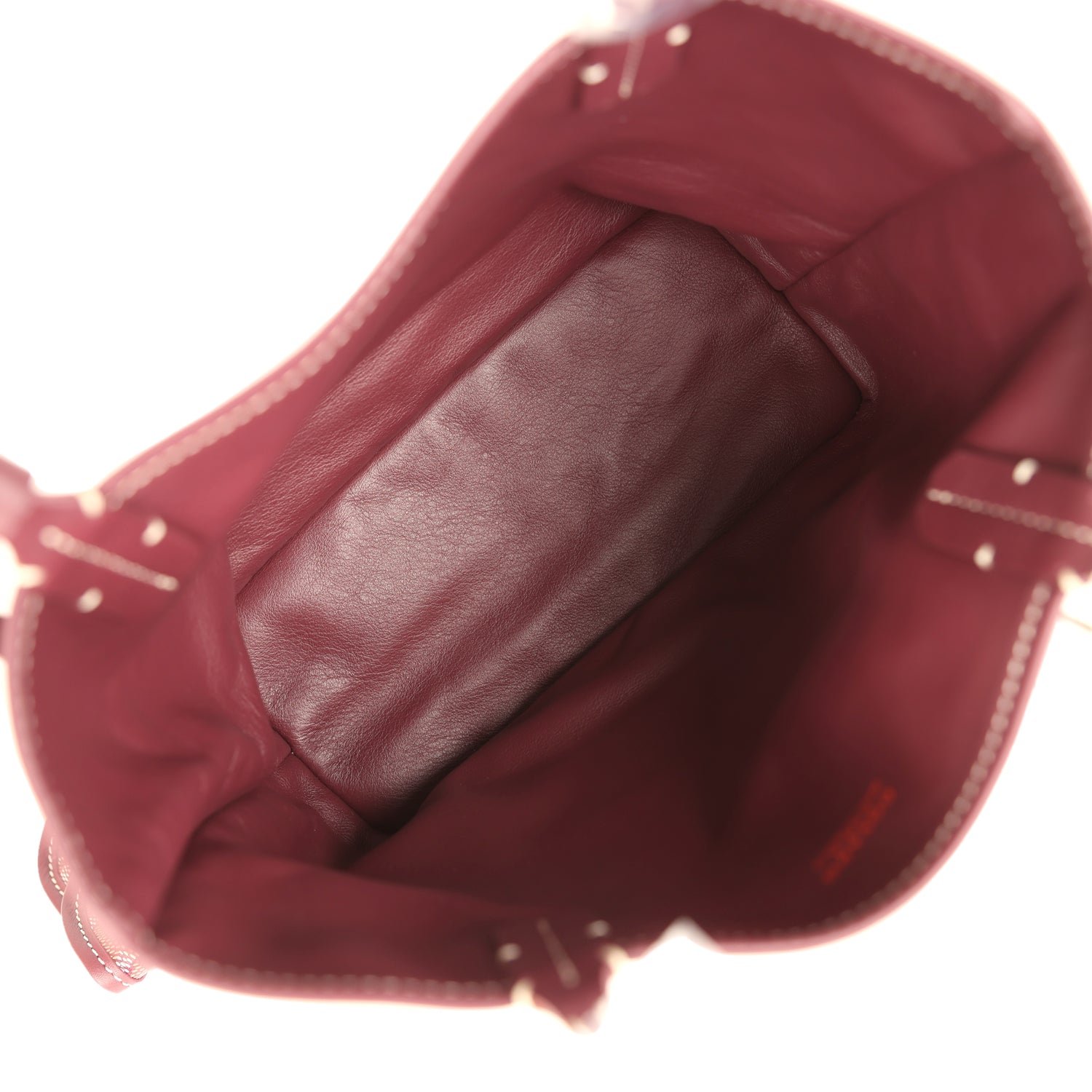 Goyard Anjou Mini Burgundy Goyardine Canvas — view 8