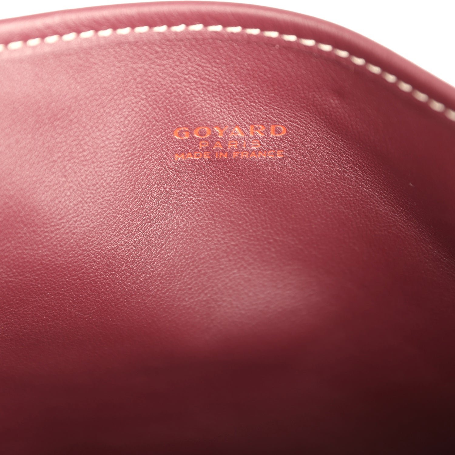 Goyard Anjou Mini Burgundy Goyardine Canvas — view 9