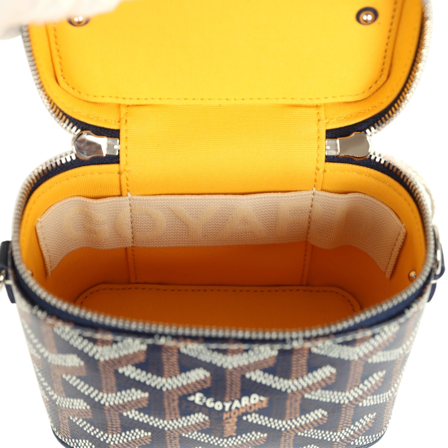 Goyard Muse Vanity Nano Navy Blue Goyardine Canvas — view 10