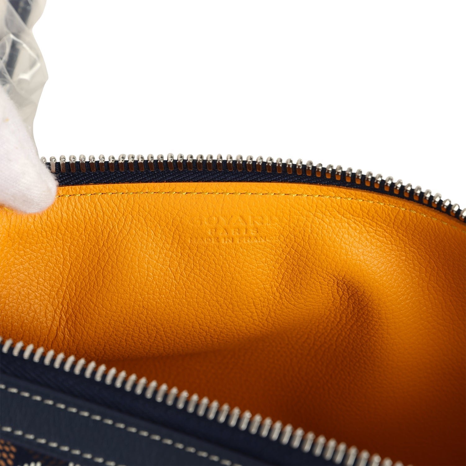 Goyard Bonbonnière Navy Blue Goyardine Canvas — view 9